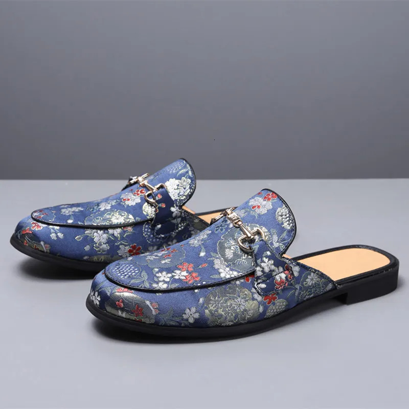 Summer 2024 Half Slippers for Men Trendy Mens Flat Bottom Casual Shoes Soft Sole Loafers Man Sneakers Zapatos De Hombre Size 49 240718