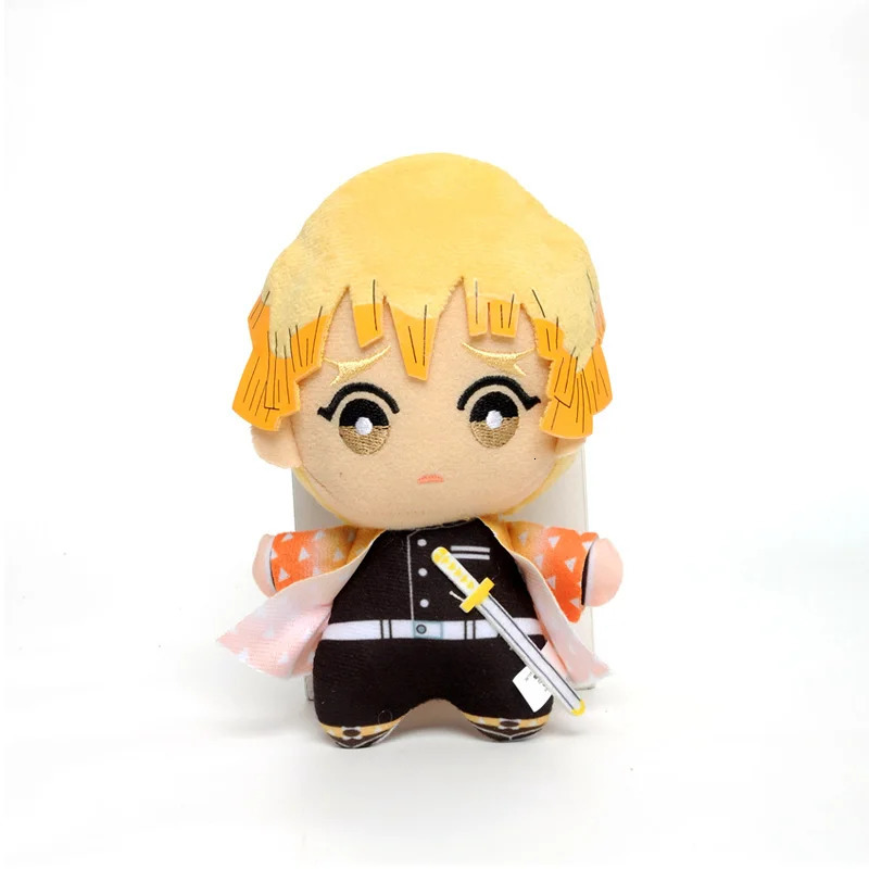 15cm Japan Anime Demon Slayer Akaza Rui Iguro Obanai Tanjirou Kamado Nezuko Agatsuma Zenitsu Plush Toys Doll Peluche Gift 240716