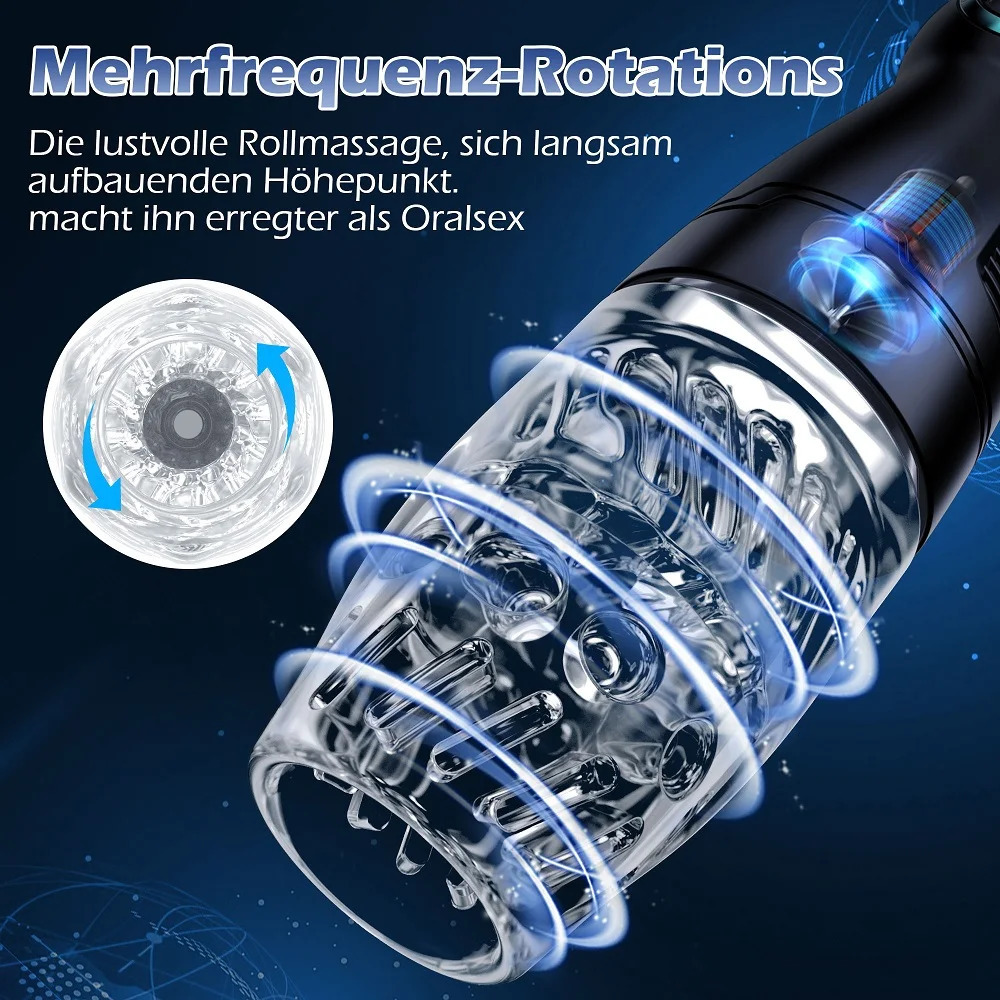 Automatic Male Masturbator for Men 360 Rotation Vibrator Penis Massager Vagina Pussy Masturbation cup Sex Toys 240711