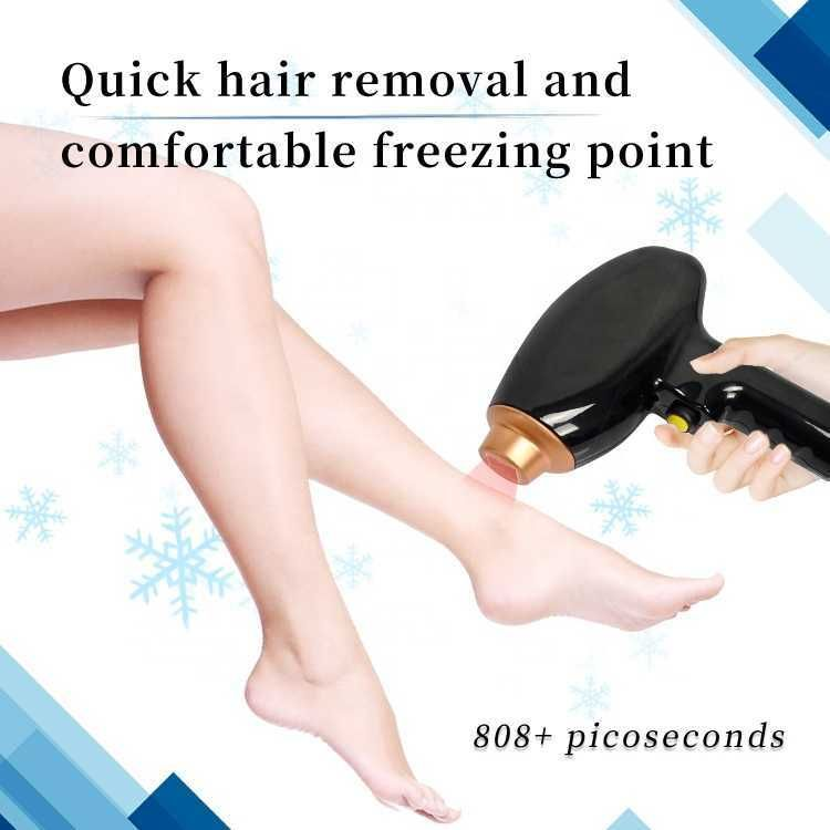 High energy 808 Diode Laser permanent hair removal q switched nd yag portable picosecond laser tattoo removal machine for salon with CE