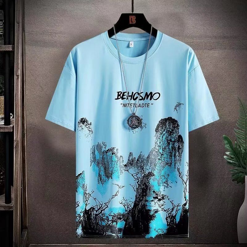 Short Sleeved T-shirt Men's Summer Loose Top