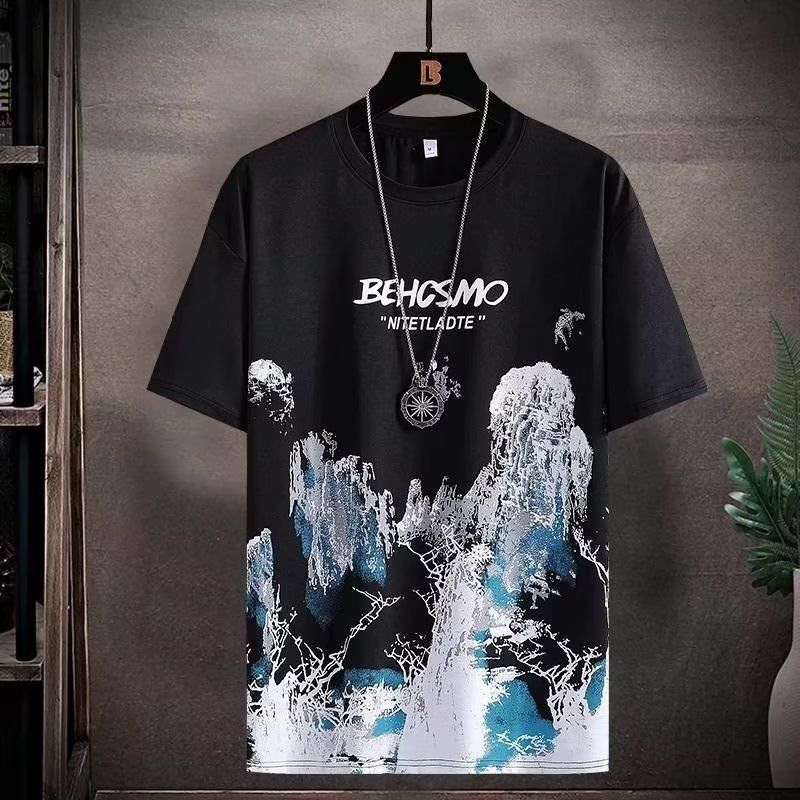 Short Sleeved T-shirt Men's Summer Loose Top