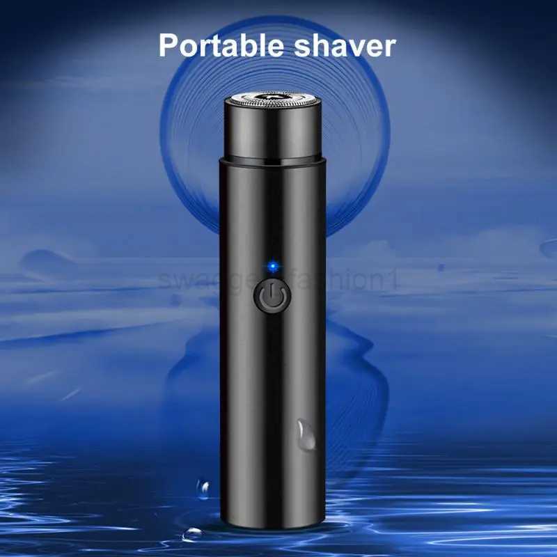 Mini Portable Compact Body Rechargeable Shaver Lithium Battery Electric Shaver Intelligent Operation Led Display Beard TrimmerB240709