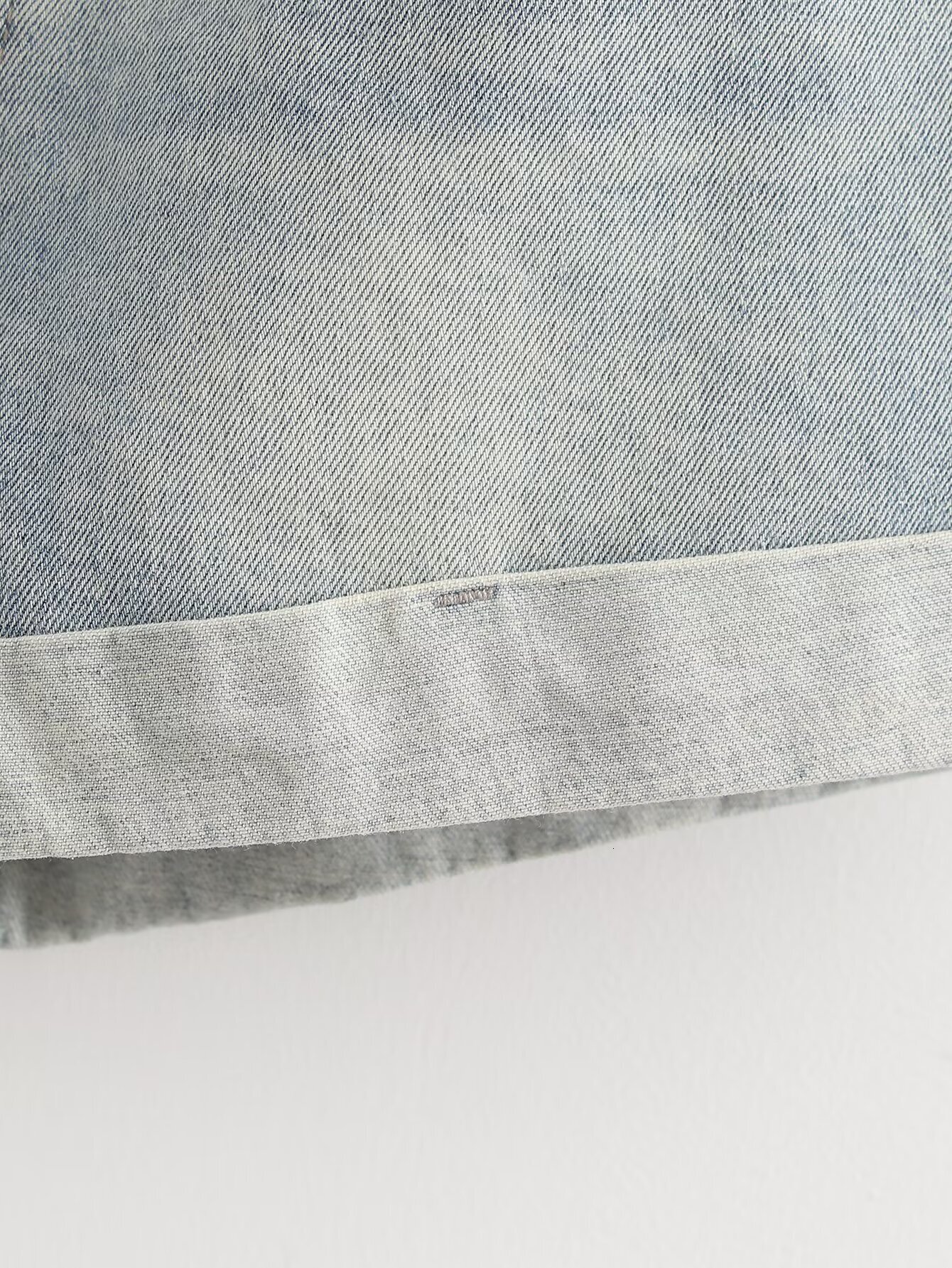 2024 New Customization OEM High-Quality Washed And Aged Leg Rolled High Waist Casual Versatile American Denim Shorts