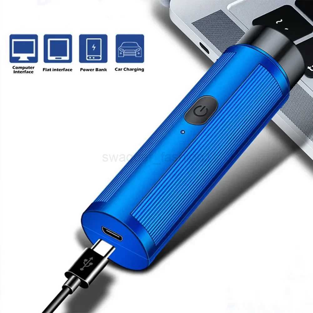 Mini Electric Shaver For Men Portable Electric Razor Beard Knife USB Charging Mens Shavers Face Body Razor Shaving MachineB240709