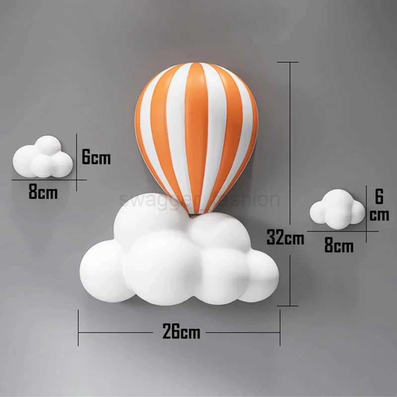 Hot Air Balloon 3D Three-dimensional Relief Wall Decoration Living Room Sofa Background Wall Decoration Room Hanging PaintingB24718