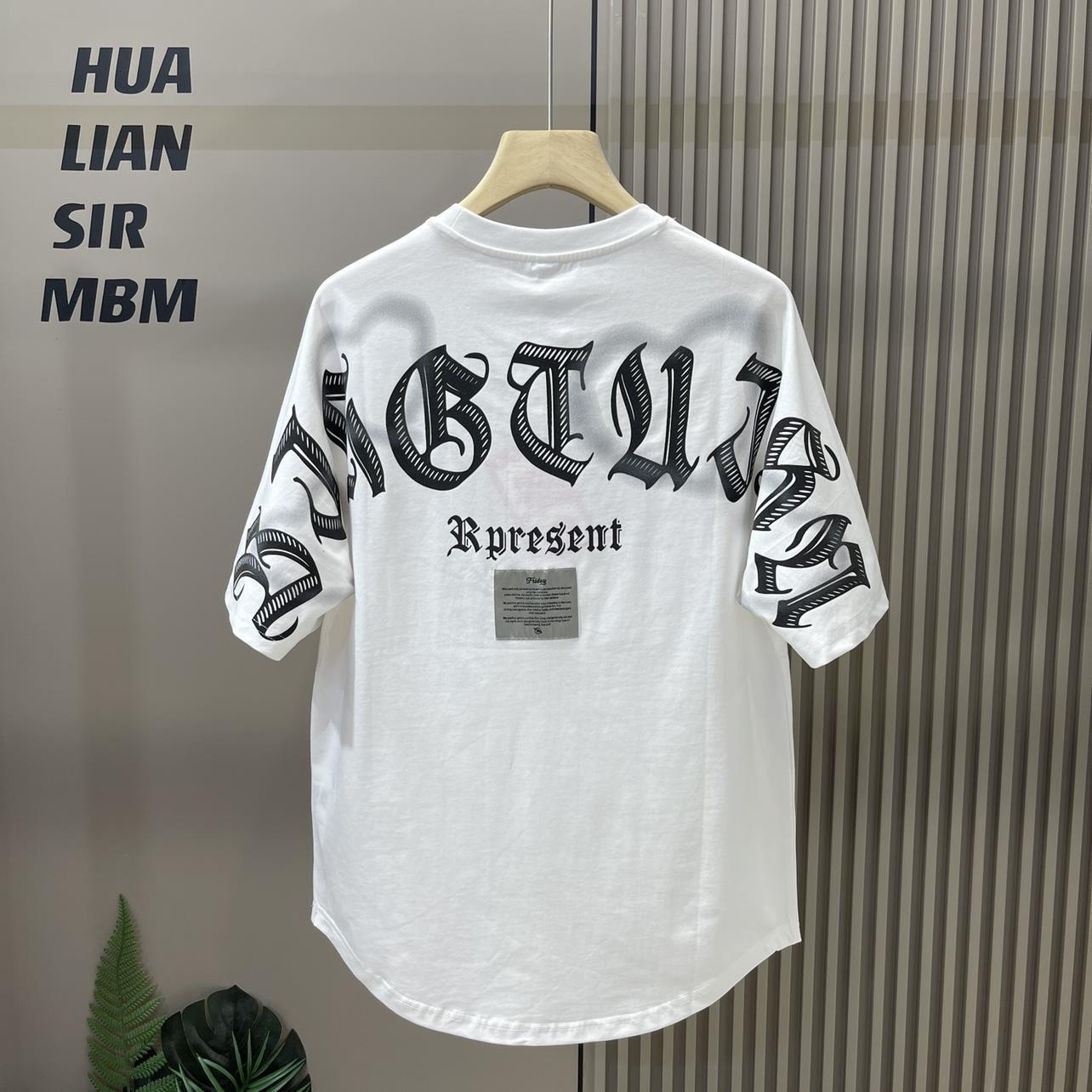 Printed men's T-shirt 2024 Summer New Versatile Fashion Loose Casual Top