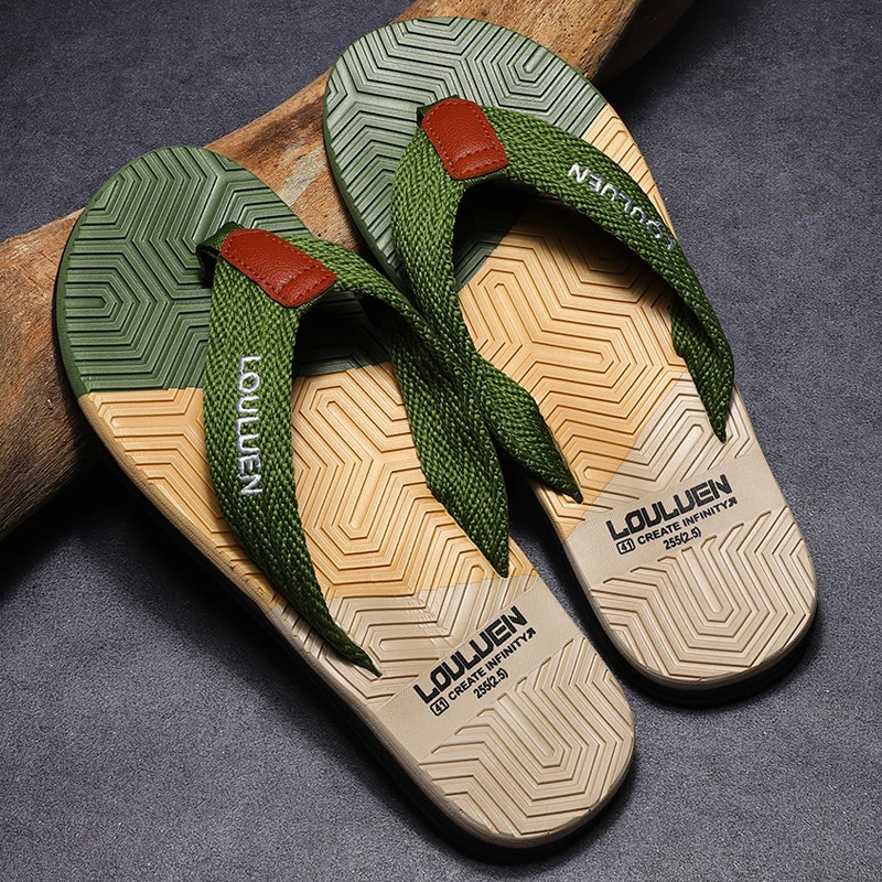 High Quality Men Flip Flops Summer Beach Flip Flops Men Fashion Breathable Casual Beach Men Slippers Summer Outdoor 240718