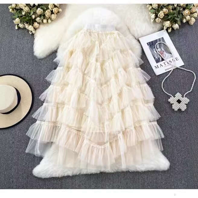 Fairy Mesh Womens Elastic Waist Slim A-line Diamond Embedding Skirt Long Over Knee Fluffy Cake Dress Summer Short Sexy Pregnant Womens Dress Round Nec
