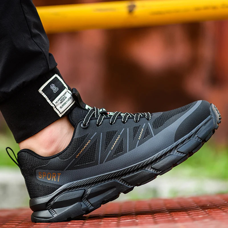 Lightweight Safety Shoes Men Women Work Shoes Steel Toe Cap Working Boots Sneakers Men Women Breathable Shoes Construction Shoes 240718