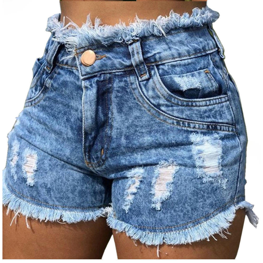 High-Waisted Denim Shorts Women Summer denim for black jeans shorts women distressed short