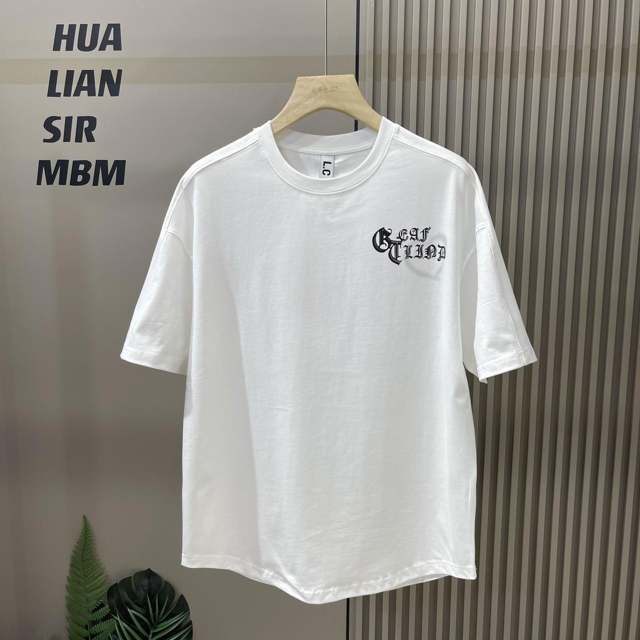 Printed men's T-shirt 2024 Summer New Versatile Fashion Loose Casual Top