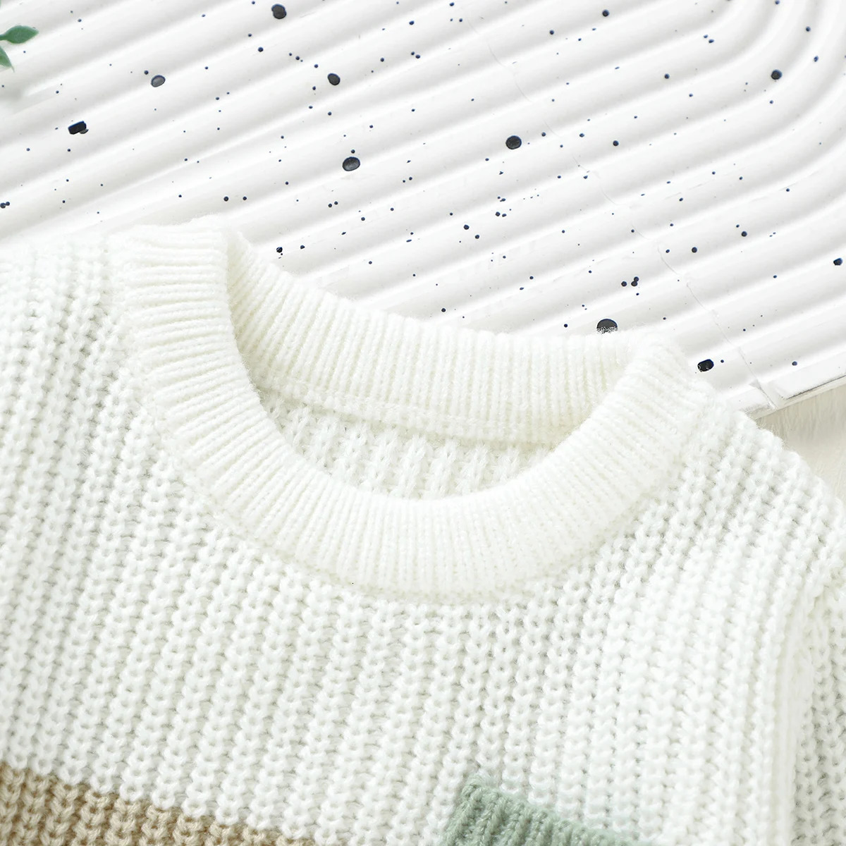 0-3Yrs Baby Boys Knitted Clothes Sets Cotton Long Sleeve Sweater Tops Pants 2Pcs Warm Fall Toddler Kids Girls Patchwork Outfits 240710