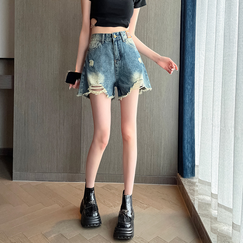 333 # Summer Korean shorts 2023 new trendy high waisted slimming jeans for women