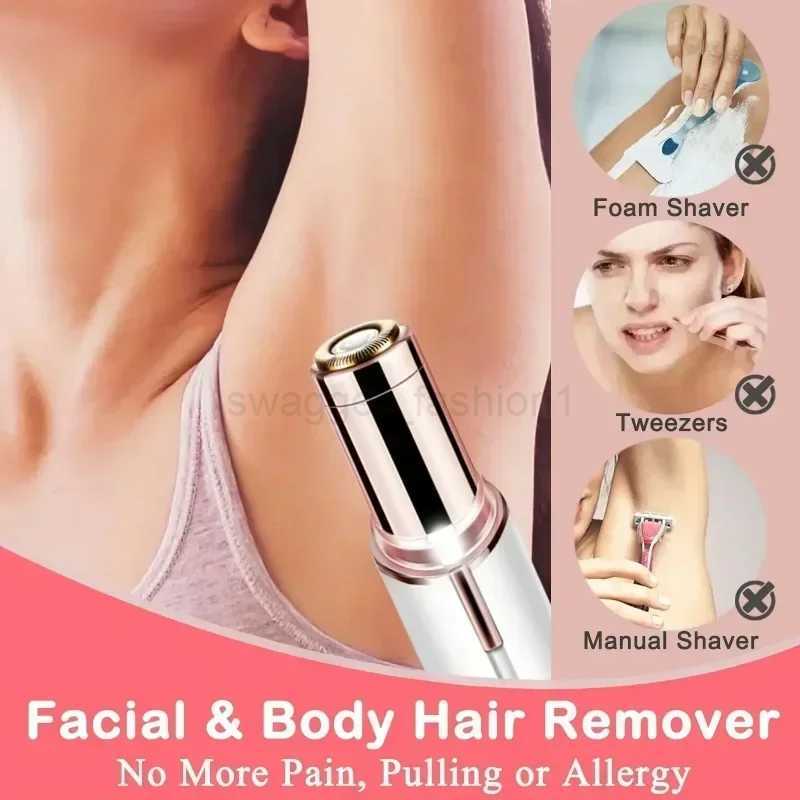 Razor Shaver Tool For Women Painless and Effective Facial Hair Portable Lipstick Shaped Electric Hair Remove Removal HomeB240709