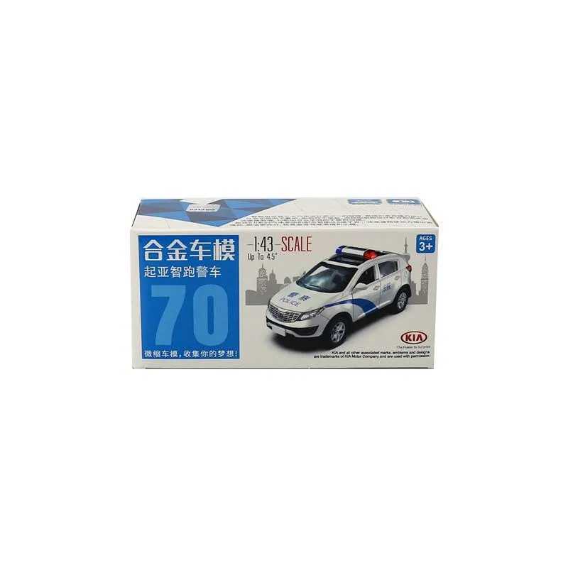 Caipo 1 39 pulls back the Kia Sportage R police car alloy die-casting metal model for collection gifts and decoration Free shipping
