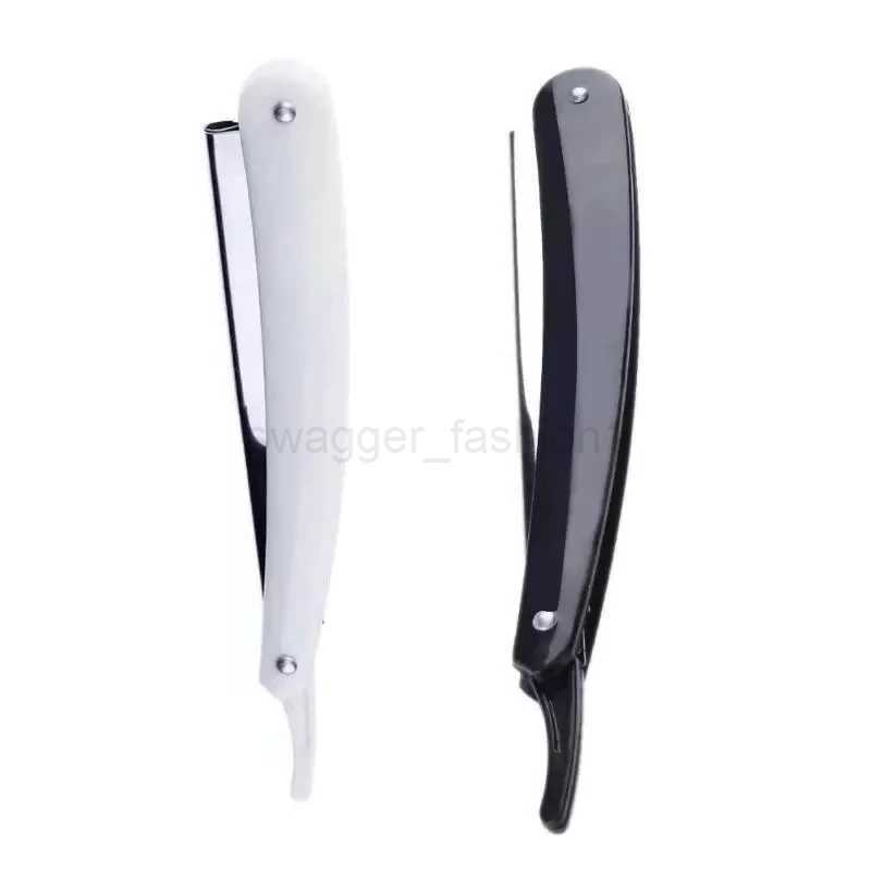 1/2/3PCS Colors Professional Manual Shaver Straight Edge Stainless Steel Sharp Barber Razor Shaving Beard Cutter with BladeB240709