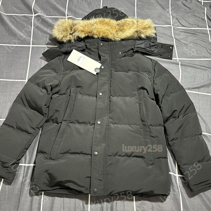High Quality Mens Down Jacket Coat Fourrure Down Fur Wyndham Parka Overcoat Clothing Fashion Style Winter Outerwear Parka Jacketstop XS-XXXL