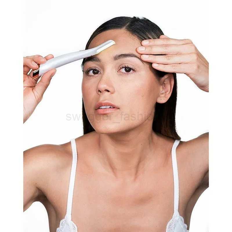 New Models Female Facial Eyebrow Hair Remover LED Luminescence Hair Scraper Shaver Compact Portable Exfoliates Clean ToolB240709