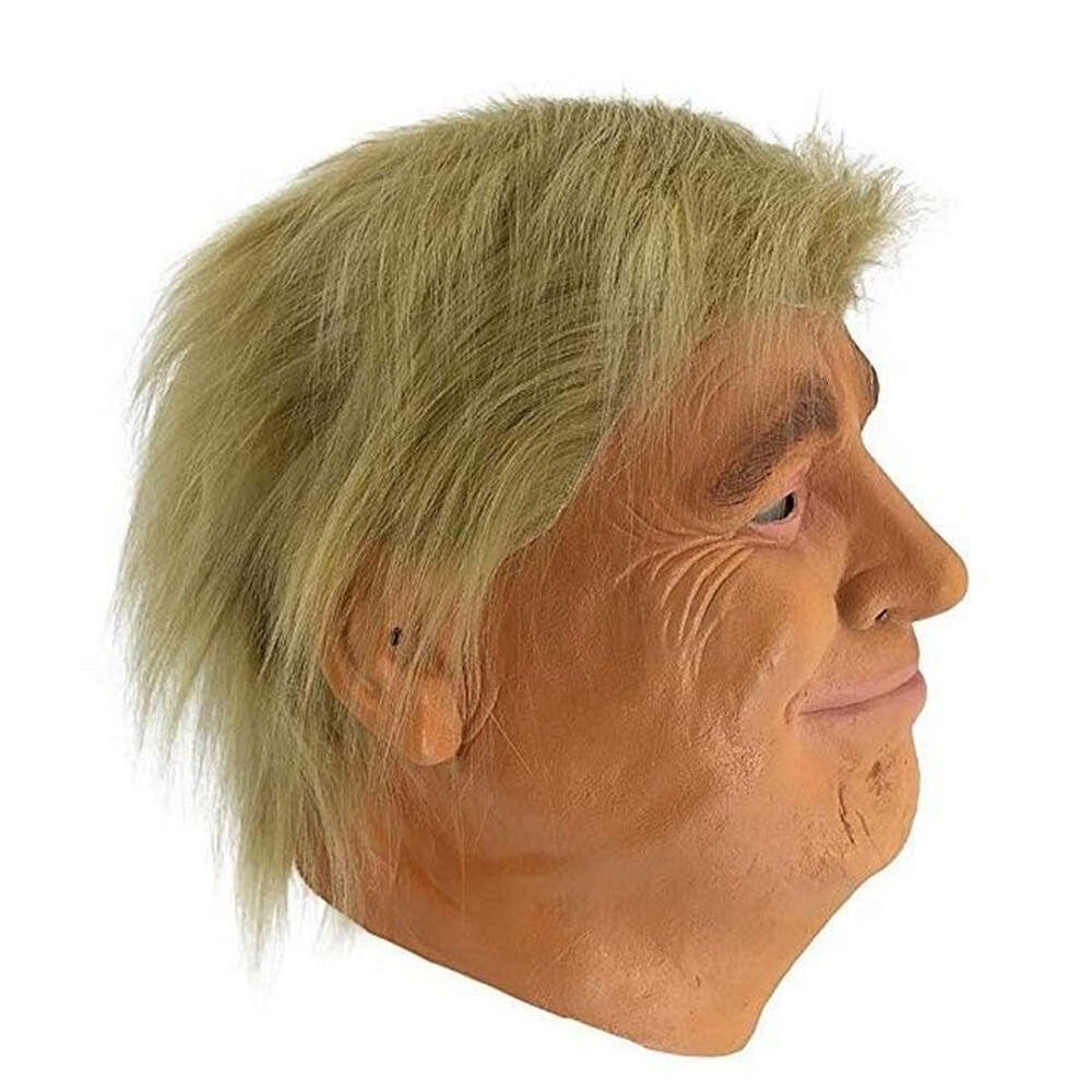 Latex Full Head Face Human for Mask Festival Halloween Easter Costume Party Donald Trump Pial Cosplay Fans