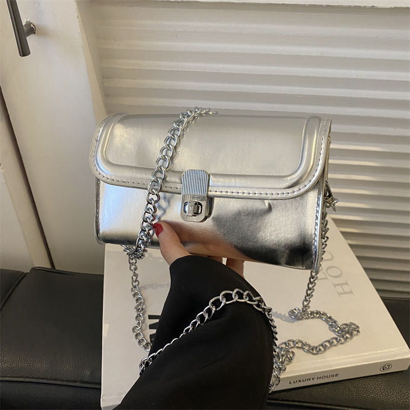 Crossbody small for women 2024 new model super popular versatile internet celebrity texture niche design high-end chain bag H7.18#16