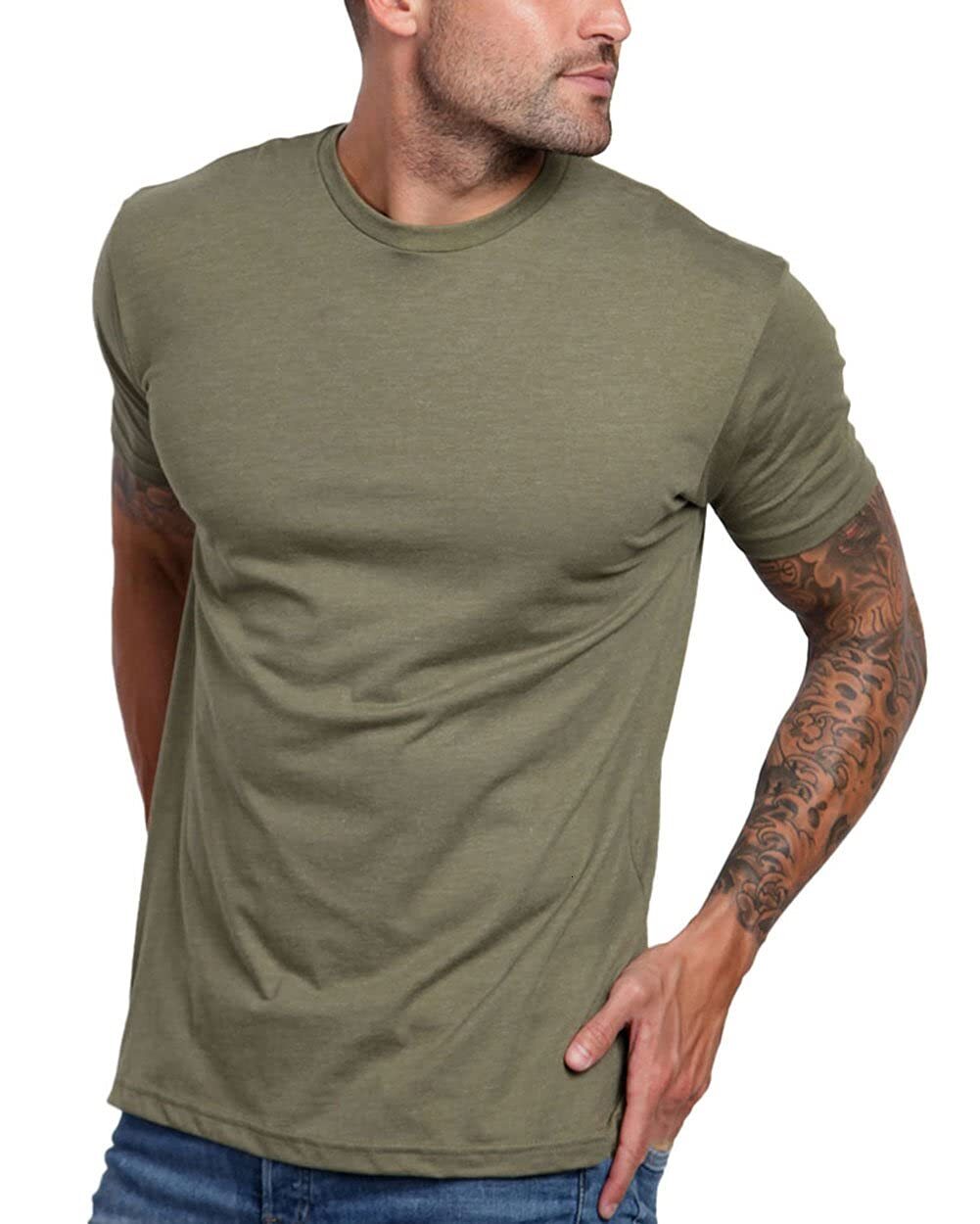 INTO THE AM Mens T Shirt Short Sleeve Crew Neck Soft Fitted Tees S - 4XL Fresh Classic Tshirts