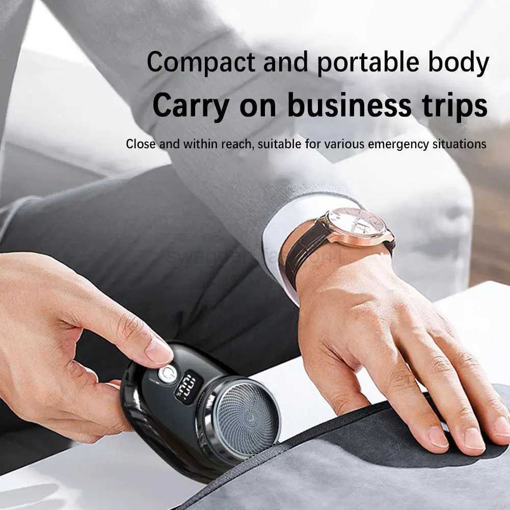 Mens Electric Shaver Usb Rechargeable Portable Razor Mens Comfort Easy Travel Mini Beard Body Hair Trimmer Mens Pocket RazorB240709