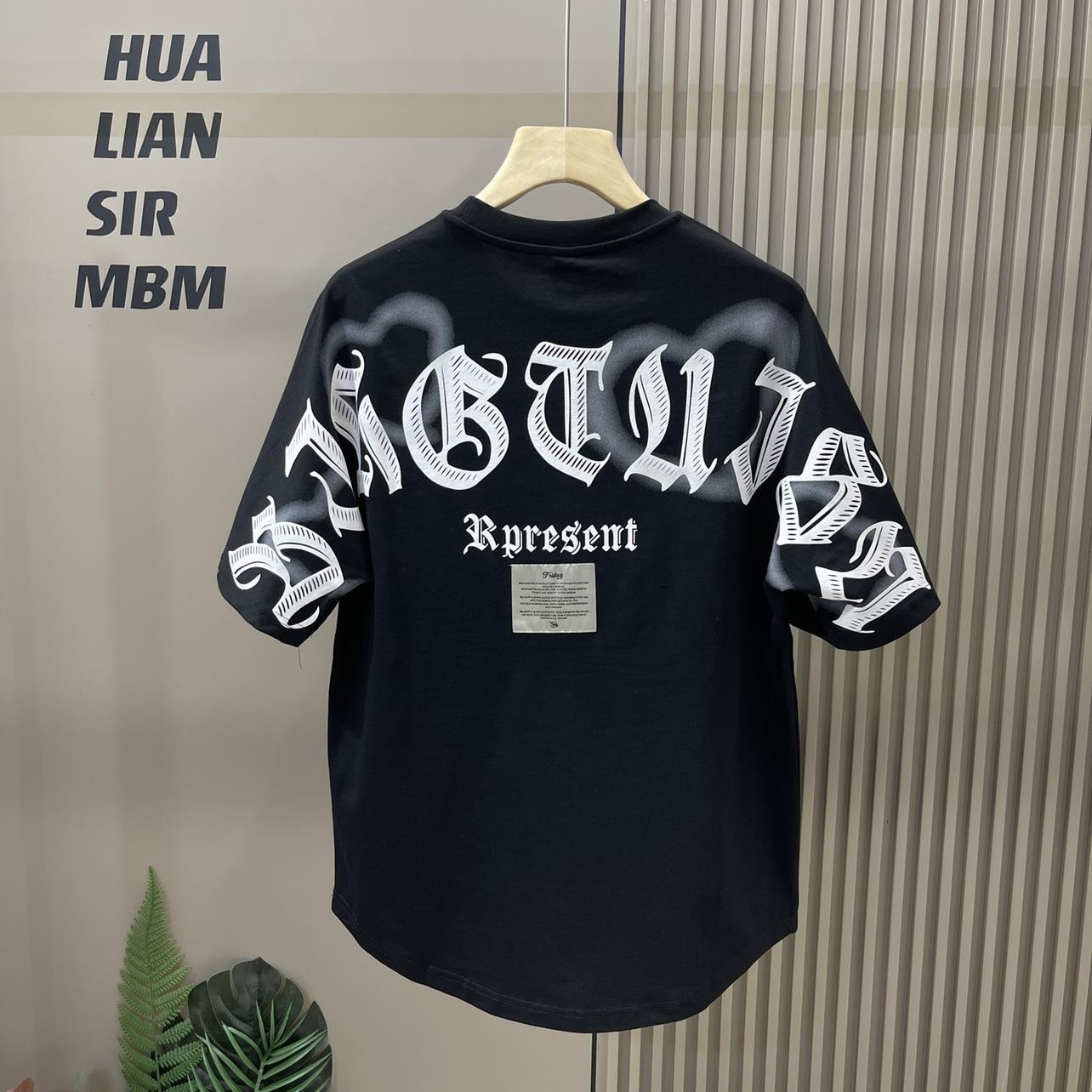 Printed men's T-shirt 2024 Summer New Versatile Fashion Loose Casual Top