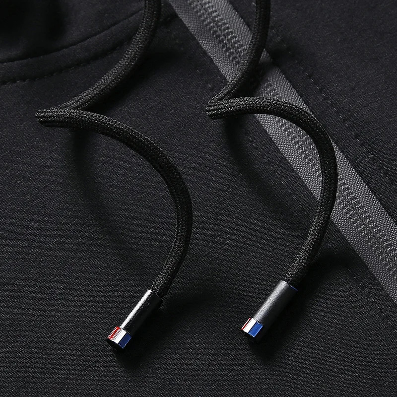 WINSTAND Plus Size Men Sportswear Sets Spring Autumn Clothing Hooded Pants Suit Male 2 Pieces Sweatshirt Sweatpants 8XL 240715