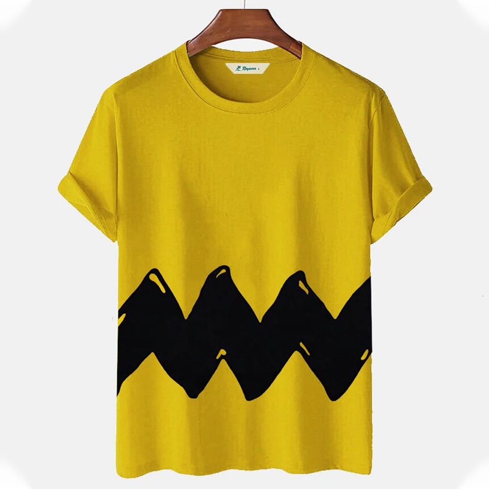 Men's and Women's Imitation Cotton T-shirt Summer Leisure Vintage Stripe Splice Minimalist Style Pullover Top Sweatshirt Clothin