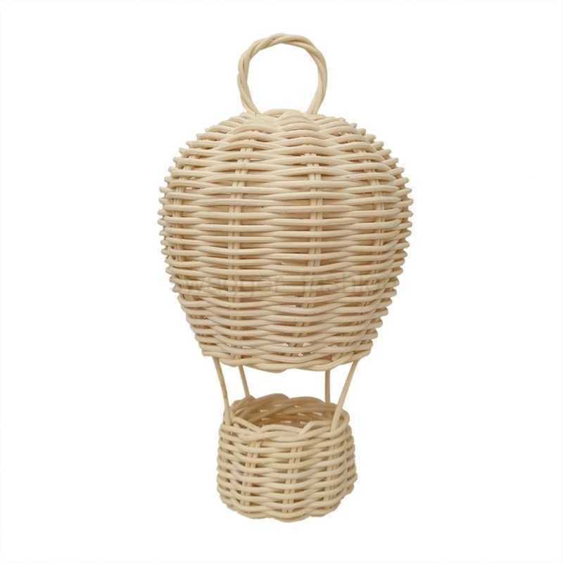 Rattan Hot Air Balloon Wall Hanging Decor Photograph Prop Decor Supplies for Children Boys Girls Birthday Photo Props 270FB24718