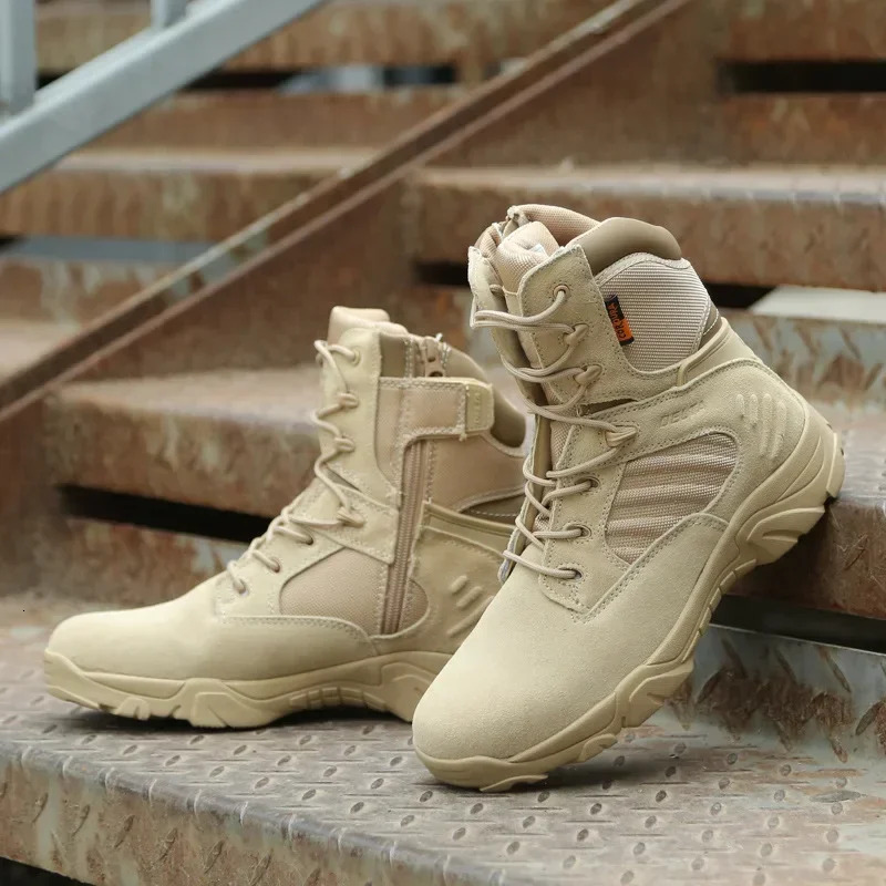 Men's High Top Desert Sneakers Shoes Waterproof Shoe Outdoor Hiking Boots For Male Zapatillas Hombre Masculino