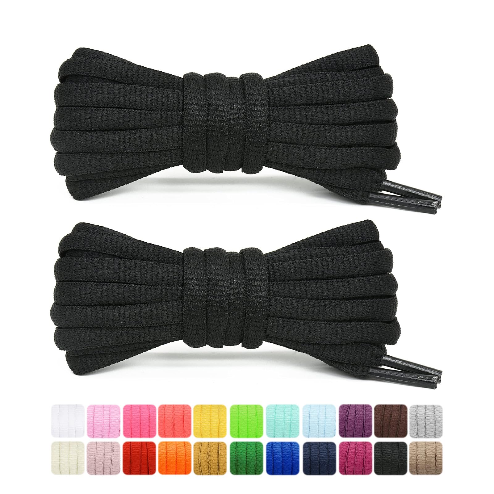 2 Pcs Flat Shoe Laces Sneakers Sneaker Laces Thick Shoe Rope