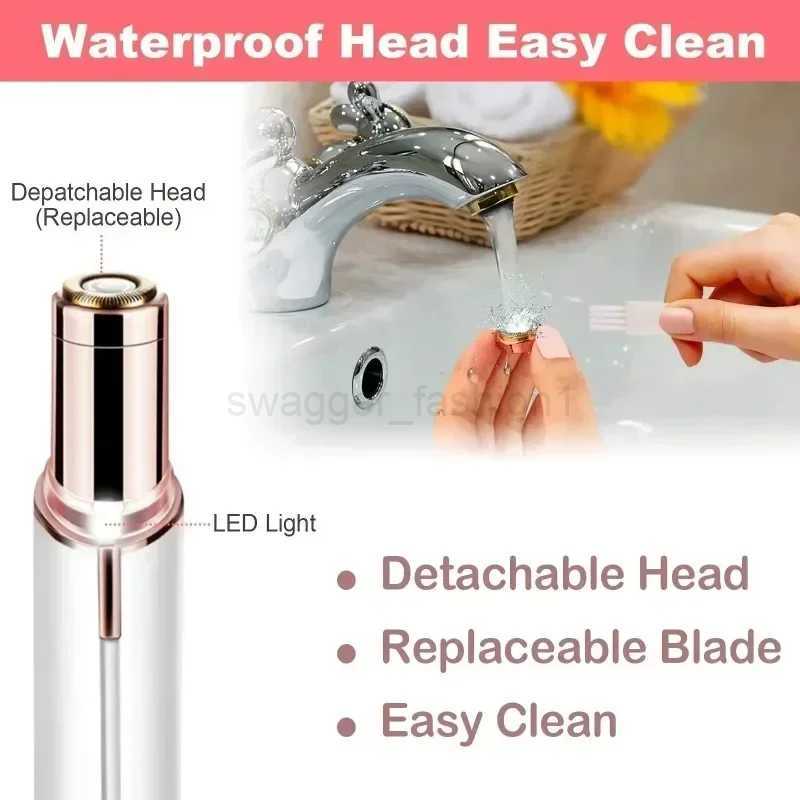 Razor Shaver Tool For Women Painless and Effective Facial Hair Portable Lipstick Shaped Electric Hair Remove Removal HomeB240709