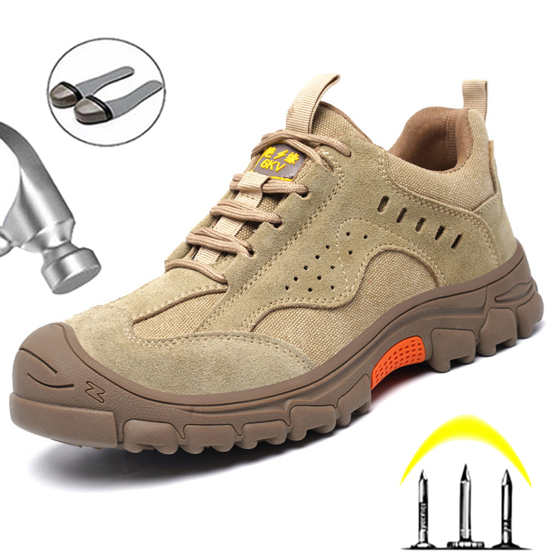 Welding For Men Anti-Smashing Construction Shoes Puncture Proof Indestructible Composite Toe Safety Work Boots