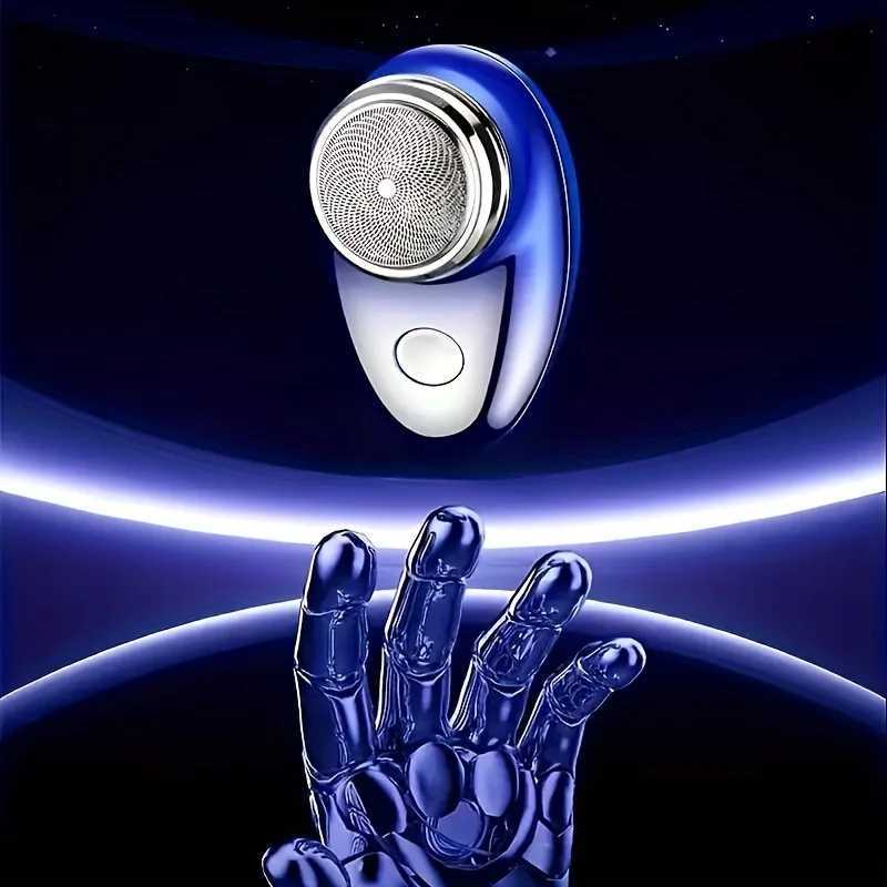 1pc-Mens electric mini shaver compact and portable travel car travel shaverB240709