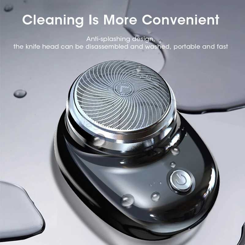Mini Electric Razor Wet and Dry Washable Razor Fast Charging Digital Display Portable Electric Shaver 1 Hour Charge Time UpgradeBz240709