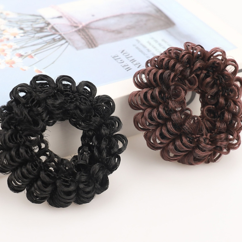 Hair Accessories Hair Band Pan-haired Flower Bud Headdress 2# 33# Color Meatball Like Hairstyle Synthetic Hair Bands