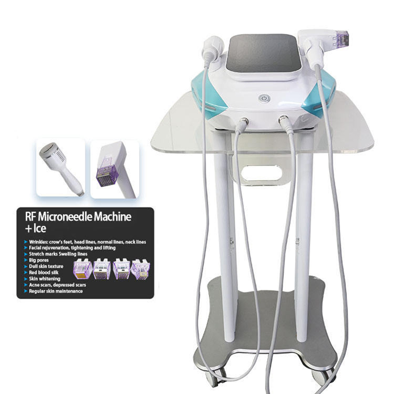2Handles Rf Microneedle Machine +Ice Hammer Rf Skin Rejuvenation Face And Body Rf Treatment Prices For Sale For Salon