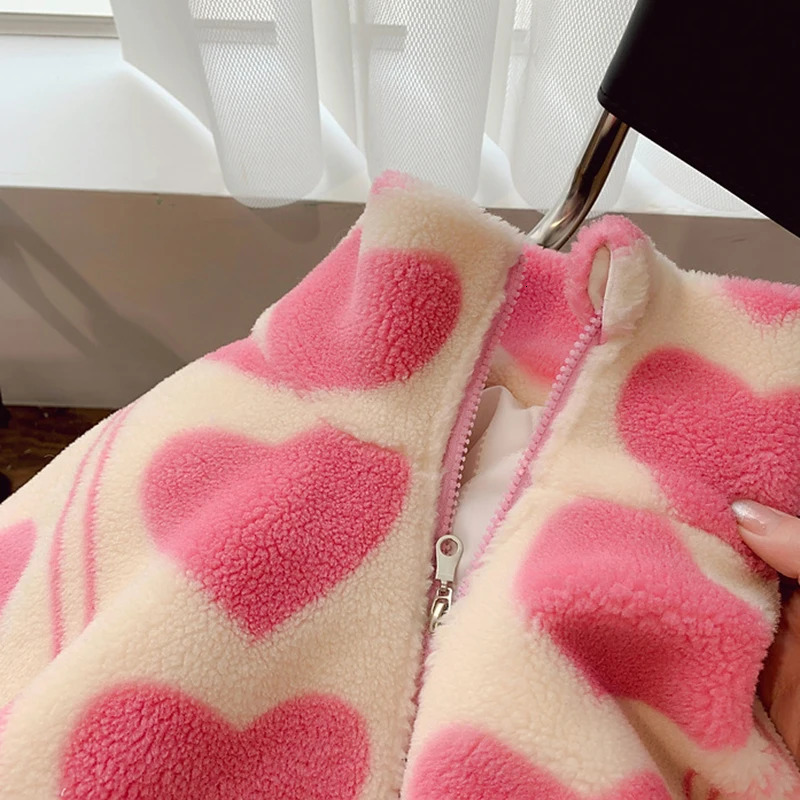 2 3 4 5 6 7 8 Years Plush Girls Jacket Autumn And Winter Keep Warm Outerwear Fashion Little Princess Christmas Coat Kids Clothes 240717