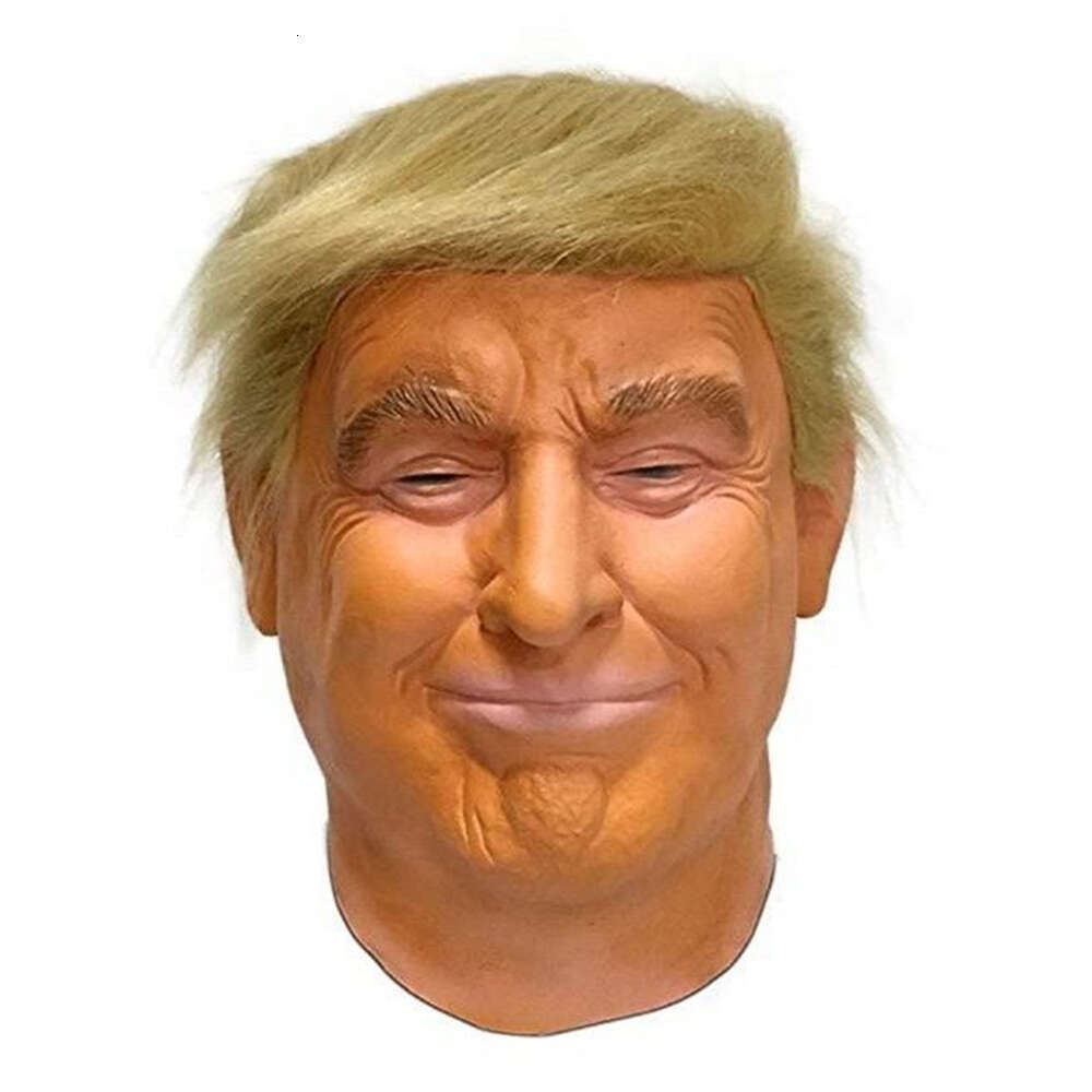 Latex Full Head Face Human for Mask Festival Halloween Easter Costume Party Donald Trump Pial Cosplay Fans