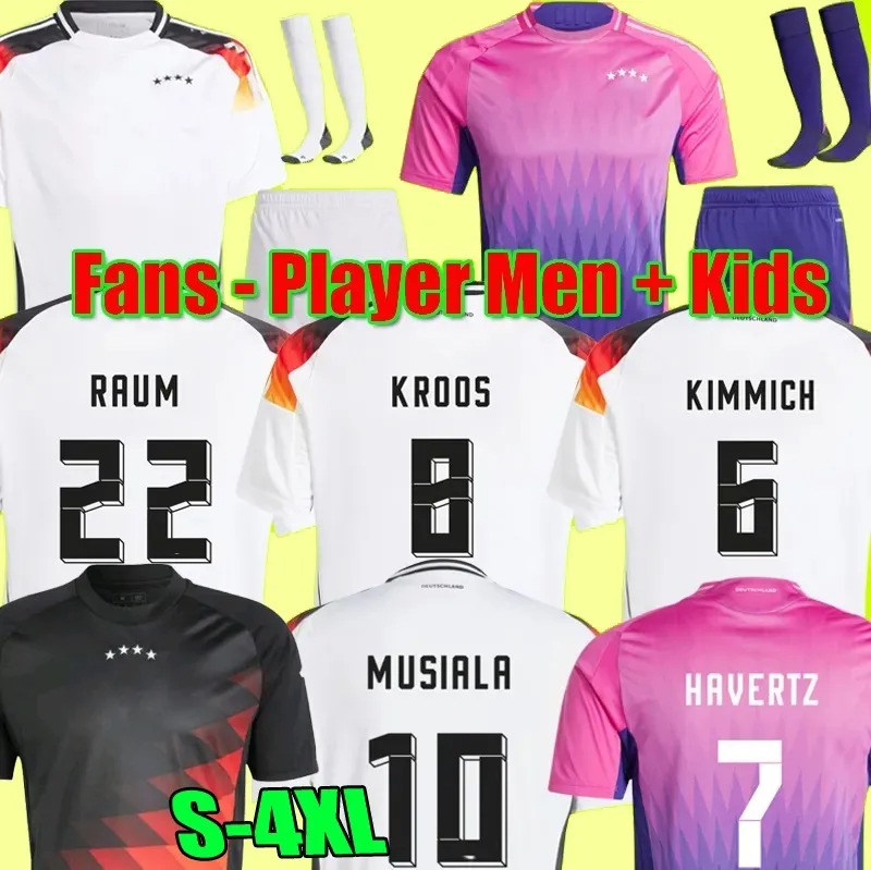 24 25 MUSIALA HAVERTZ MUSIALA KROOS Soccer Jersey 2024 Euro Cup GerMANys National Team Football Fans Player Shirt 2025 Men Kids Kit Home Away GNABRY HENRICHS KIMMICH
