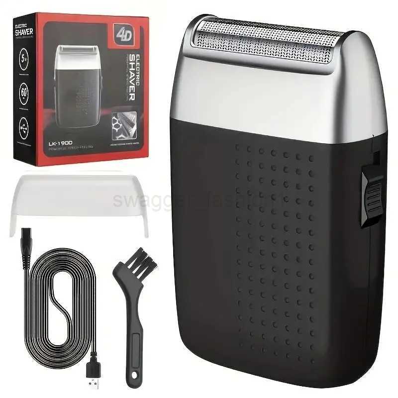 Electric Foil and Bald Shavers Men Blade with Rechargeable Beard ShaverB240709