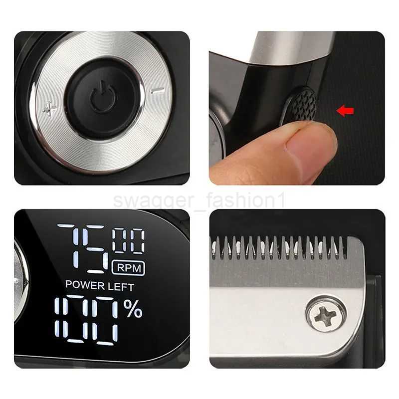 Kemei Electric Shaver for Men Waterproof Twin Blade Reciprocating Cordless Razor USB Rechargeable Shaving Machine Barber TrimmerB240709