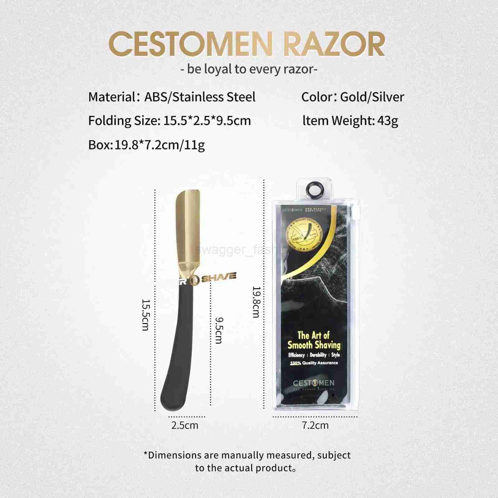 Professional Barber Razor For Haircut Hairdresser Manual Shaver Straight Edge Men Shaving Tools Shave Beard Cut Stainless SteelB240709