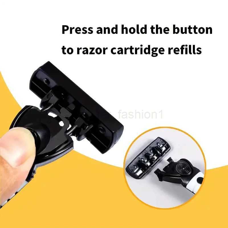 3-layer Stainless Steel Blade Men Razor Washable For Travel For Home Shaver Manual Shave Razors For Daily Face CareB240709