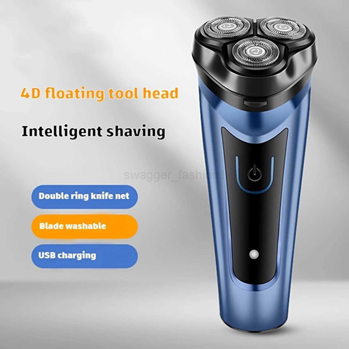 Electric Shaver for Men USB Electric Shaver Powerful Beard Shaving Machine Electric Razor Rechargeable WaterproofB240709
