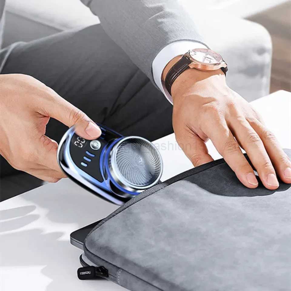 Mini Electric Shaver Mens Portable USB Rechargeable Shaver TypeC Household Shaving Machine Face Beard Razor Travel Car RazorB240709
