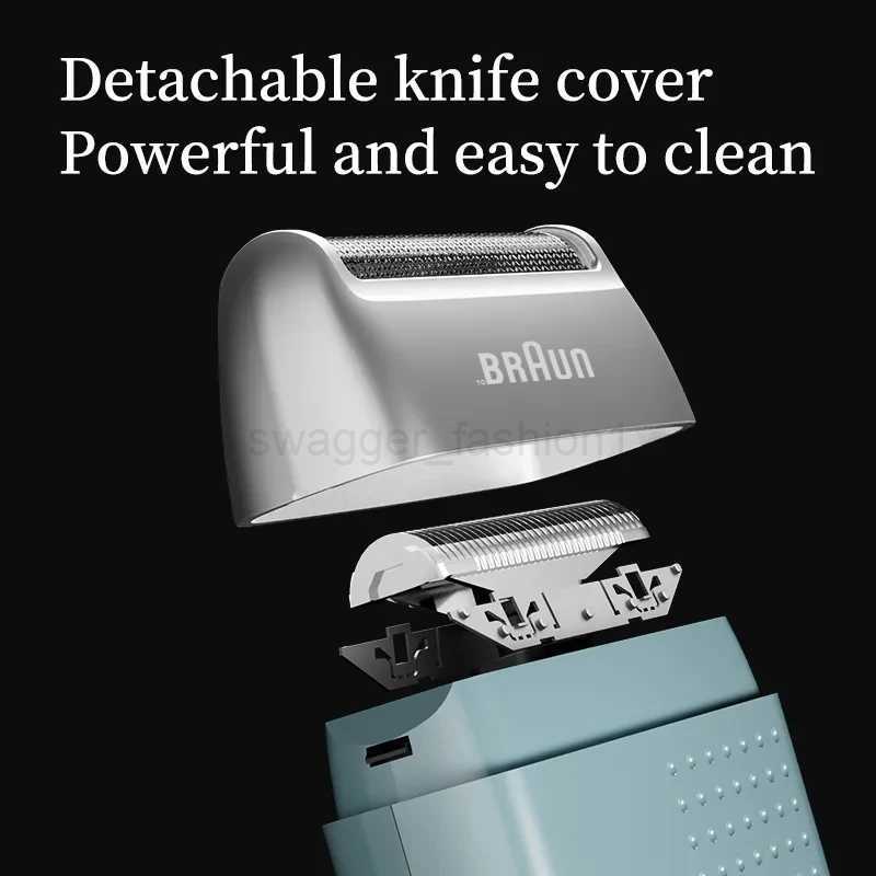 Original toBRAUN M1900 Electric Shaver For Men Beard Trimmer Shaver Portable Hair Clipper Rechargeable Shaving Beard MachineB240709