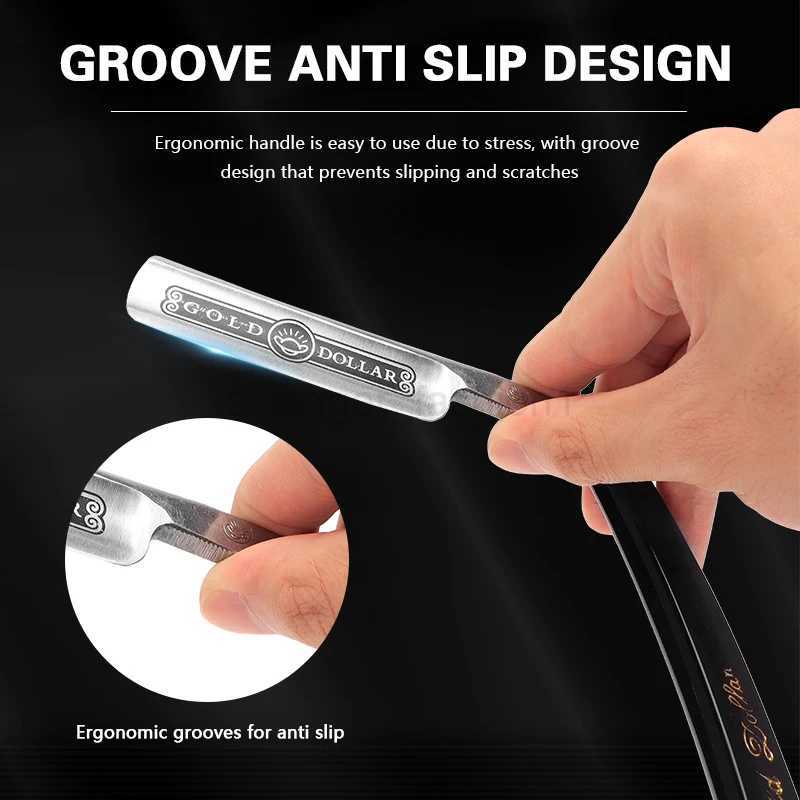 Barber Professional 66 Shaving Straight Razor Classic Manual Sharp Razors Folding Knife Men Stainless Steel ShaverB240709